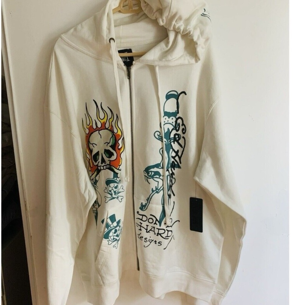 Ed Hardy zip up hoodie